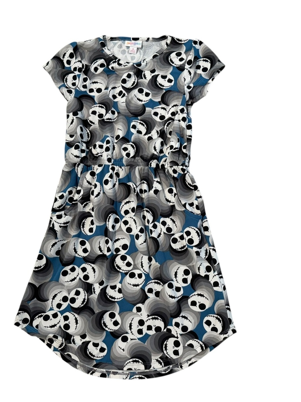 LuLaRoe Jack Skellington Nightmare Before Christmas Dress Size 8